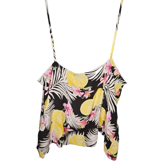 NWT Forever 21 Floral Lemon Printed Tank Top - Picture 2 of 3